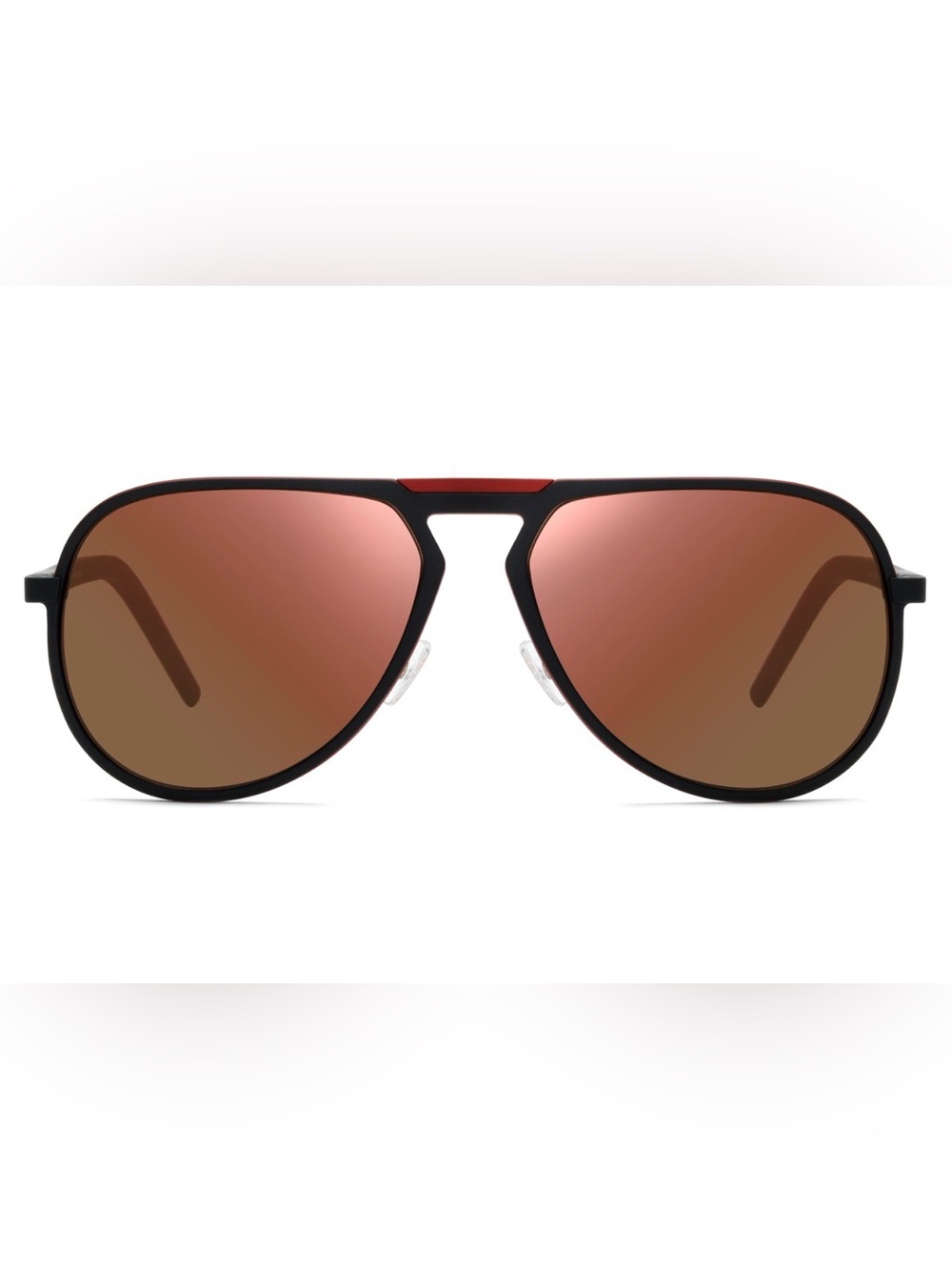 Dior Red and Black Aviator Sunglasses